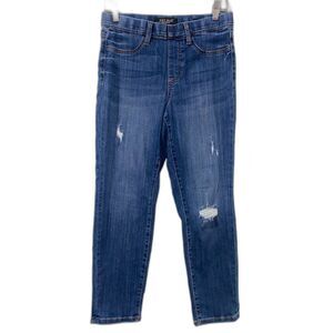 Judy Blue Worland High Rise Pull On Boyfriend Jegging Jeans Distressed 7/28